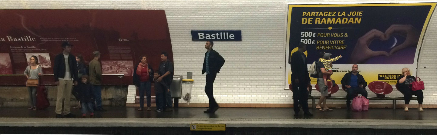 07-06 SUN 12:57 Bastille metro station