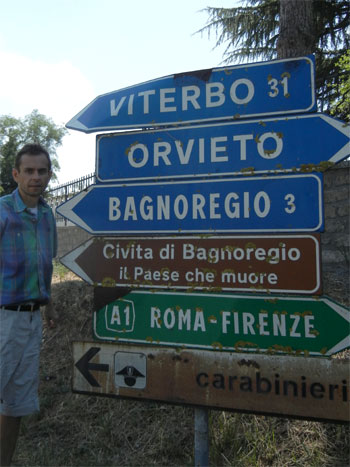 Bagnoregio - Road Sign