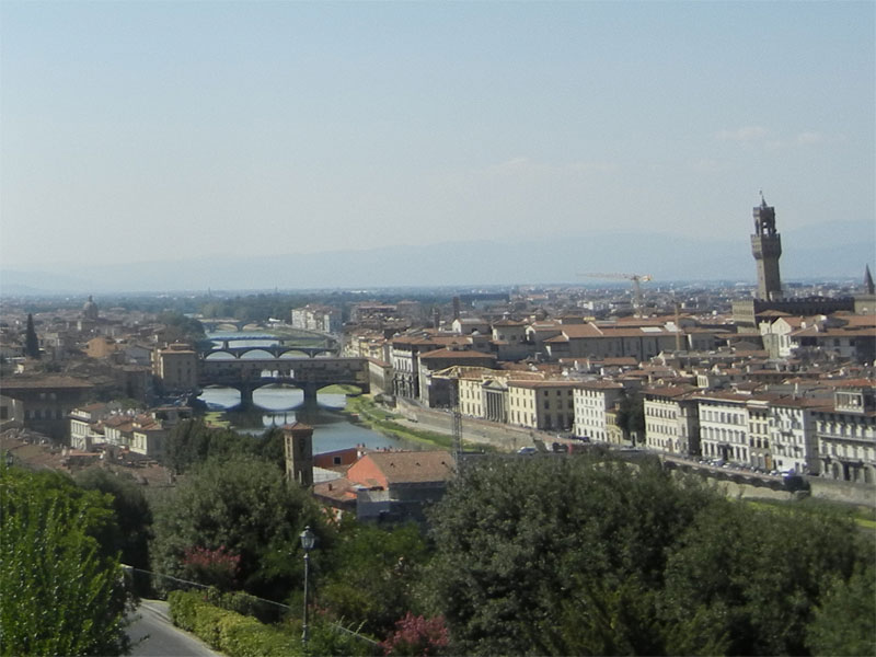 Florence - Arno from Piazzale Michelangelo